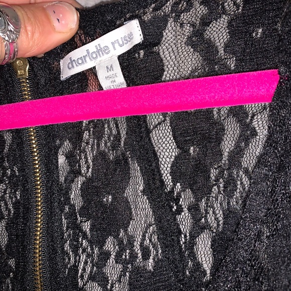 Black flower dress - Picture 3 of 5